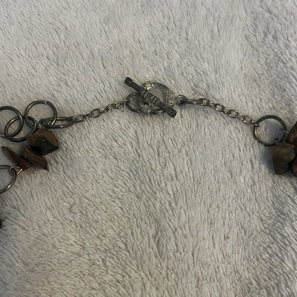 Tigers eye silver necklace - Picture 3 of 4